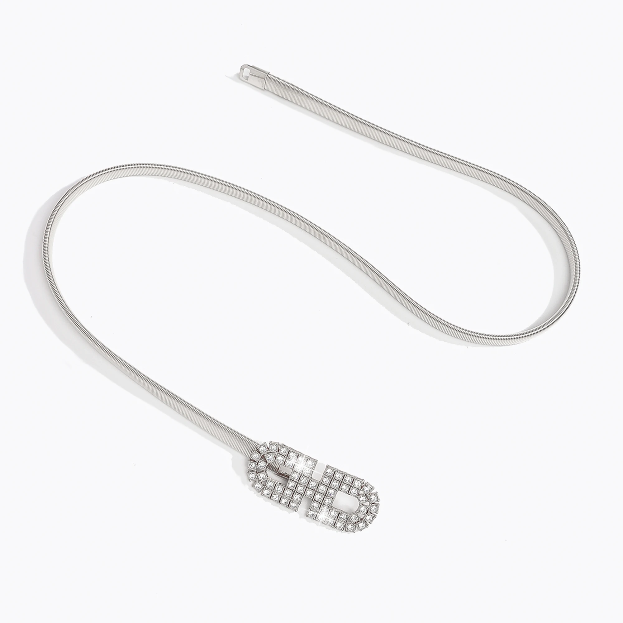 Neues Modell: elegante, modische und schlichte Federkette für lässiges Outfit, gepaart mit Rock-Taillenkette – Detail 7
