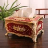 Vintage Style Tissue Box Cover Removable Tissue Cover Box Rustic Rectangular 4