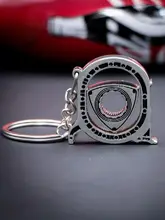  Spinning Rotor Keychain Car Fans Favorite Auto Parts Model Engine Rotary Keyring Key Ring Meticulous Exquisite Gift 