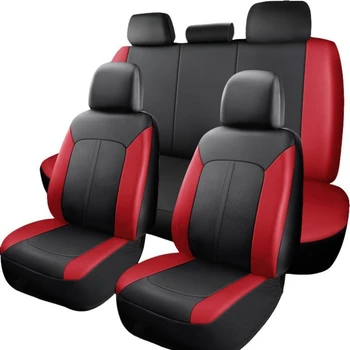 Coprisedile per auto trapuntato in pelle PU per auto di lusso a 5 posti, adatto per pickup SUV per auto, coprisedili di protezione completamente surround