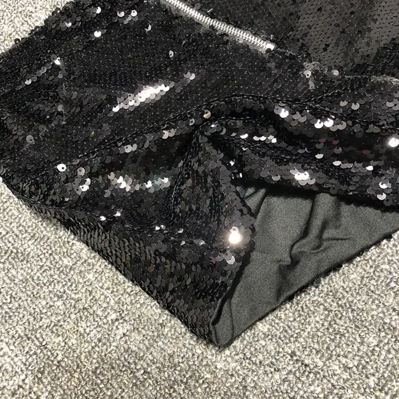 New Summer 2023 High-waisted Sexy Mini Shorts Glitter Sequin stage clothes women's Jazz Dance hot pants Spice Girl pants
