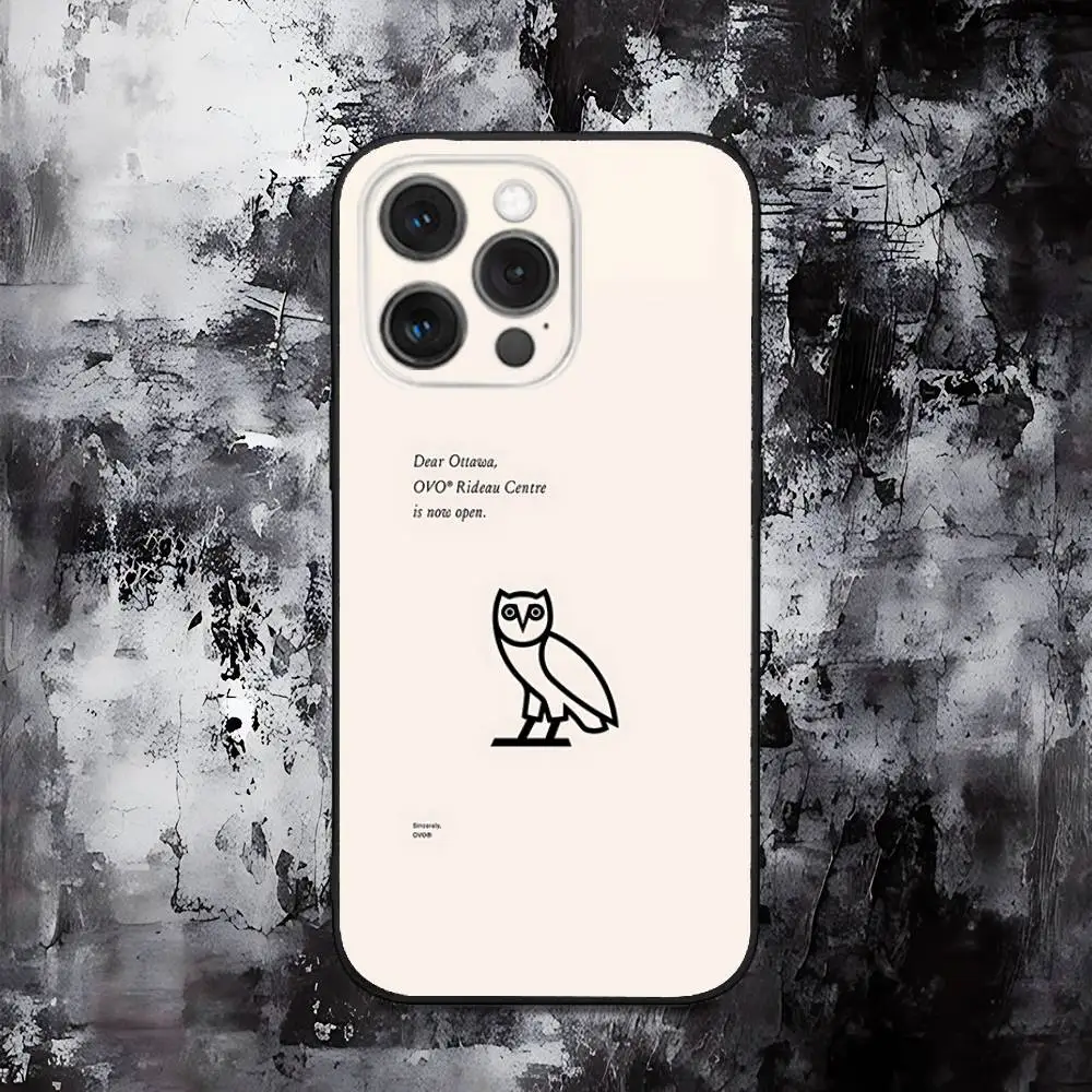 Sleek Black D-Drake O-OvO OWL Soft Silicone Phone Case