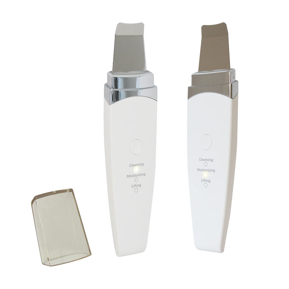 Facial Ultrasonic Skin Scrubber Spatula Blackhead Remover Deep Face Cleaner Lift Machine Pore Cleane