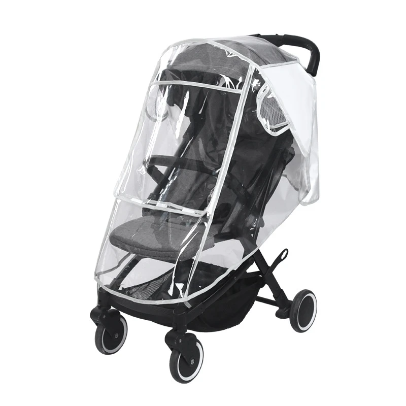 Baby Stroller Rain Cover Waterproof & Windproof Large Window for Travel