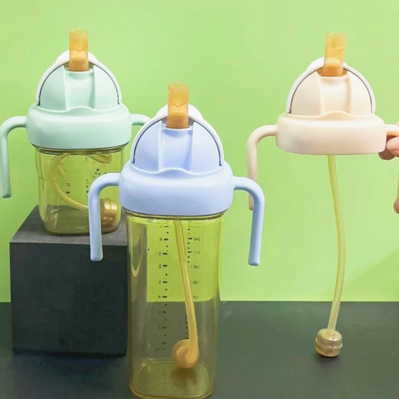 Upgraded Bottle Top Handle Set with Straw Accessories Baby Bottle Change to Drink Cup for Hegen Square Baby Bottle Dropship 6