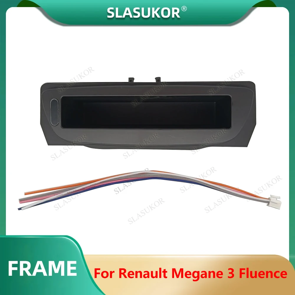 Per Renault Megane 3 Fluence Car Frame Fascia Storage Box Schermo Inferiore Frame Panel Car Radio Panel Player Audio Frame Dashboard