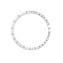 Aluminum Metal Bezel Ring Insert for Watch Case Decoration (White Black)