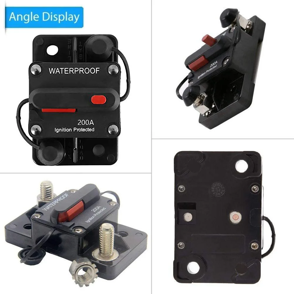 Fusible Voiture,Disjoncteur 12v-48vdc,avec réinitialisation manuelle