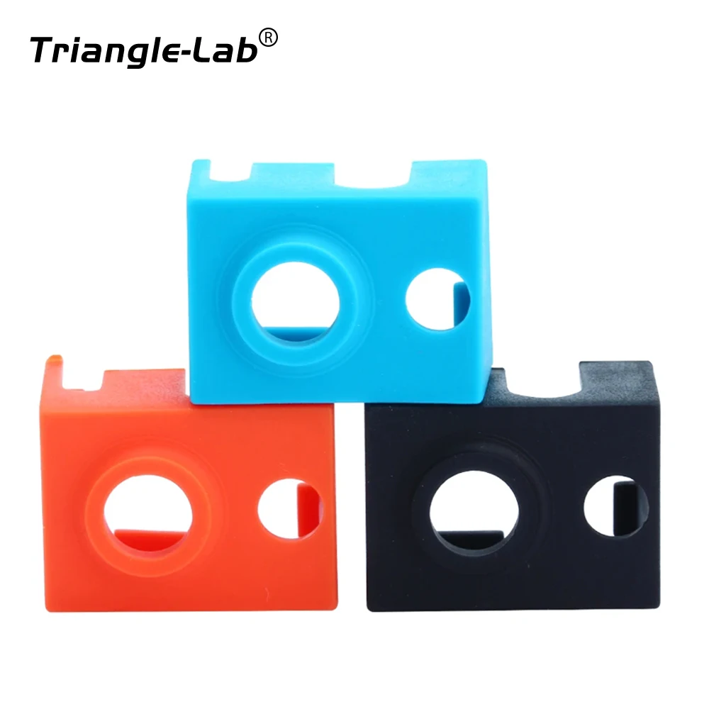 C Trianglelab Super High Quality Cartridge Heater bLock Silicone Socks V6 Socks For PT100 Heatblock For V6  Dragon Hotend Nozzle