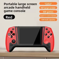 Portable Retro Gaming Console - 3.5 HD Display, Dual Joystick, TV Output, Classic Arcade Experience - Bundle 1 (Q21 Red)