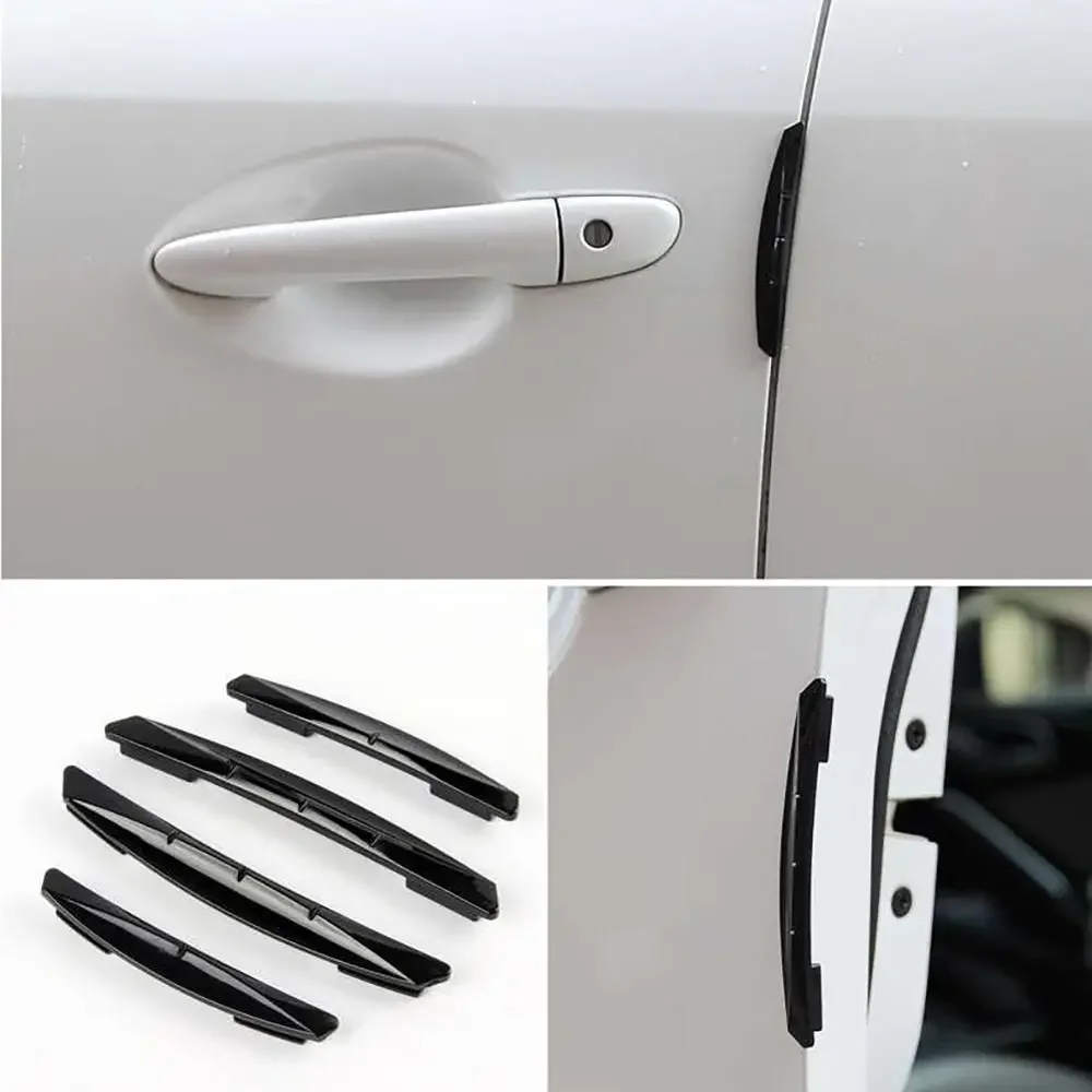 

4pcs Auto Car Door Guard Edge Corner Protector Guards Buffer Trim Molding Protection Strip Scratch Protector Car Door Crash Bar