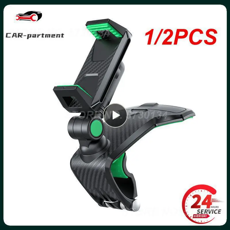 

1/2PCS Degree Car Phone Holder Maximum Angle Adjustable 360 Degree Rotation Mobile Phone Stands for 4-7 Inches Car Smartphones