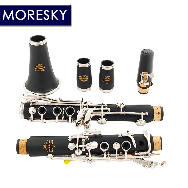 MORESKY Bb Clarinet 17 Keys Sib Klarnet Clarinete E1 clarinet woodwind instrument