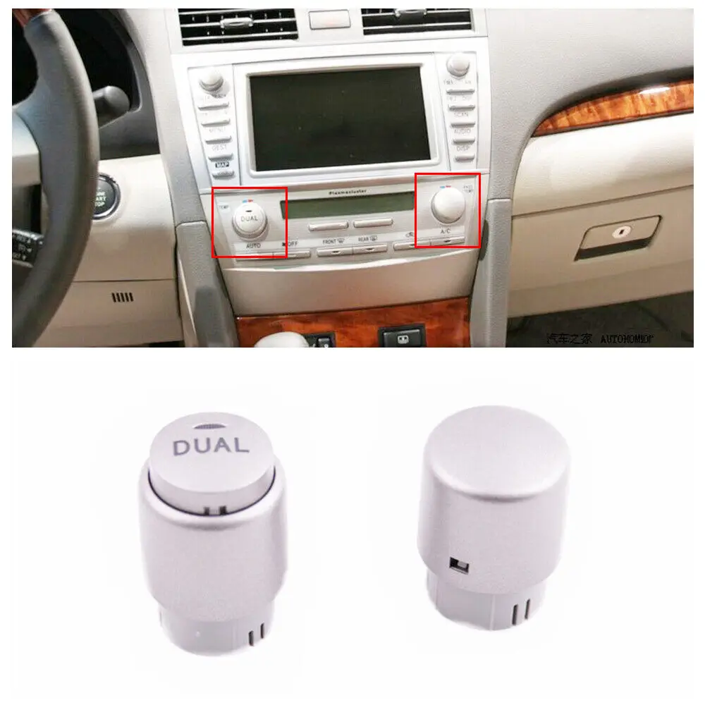 

WXZOS AC Climate Control Switch Button Knob 55905-06220 for Toyota 2005-2006 Camry
