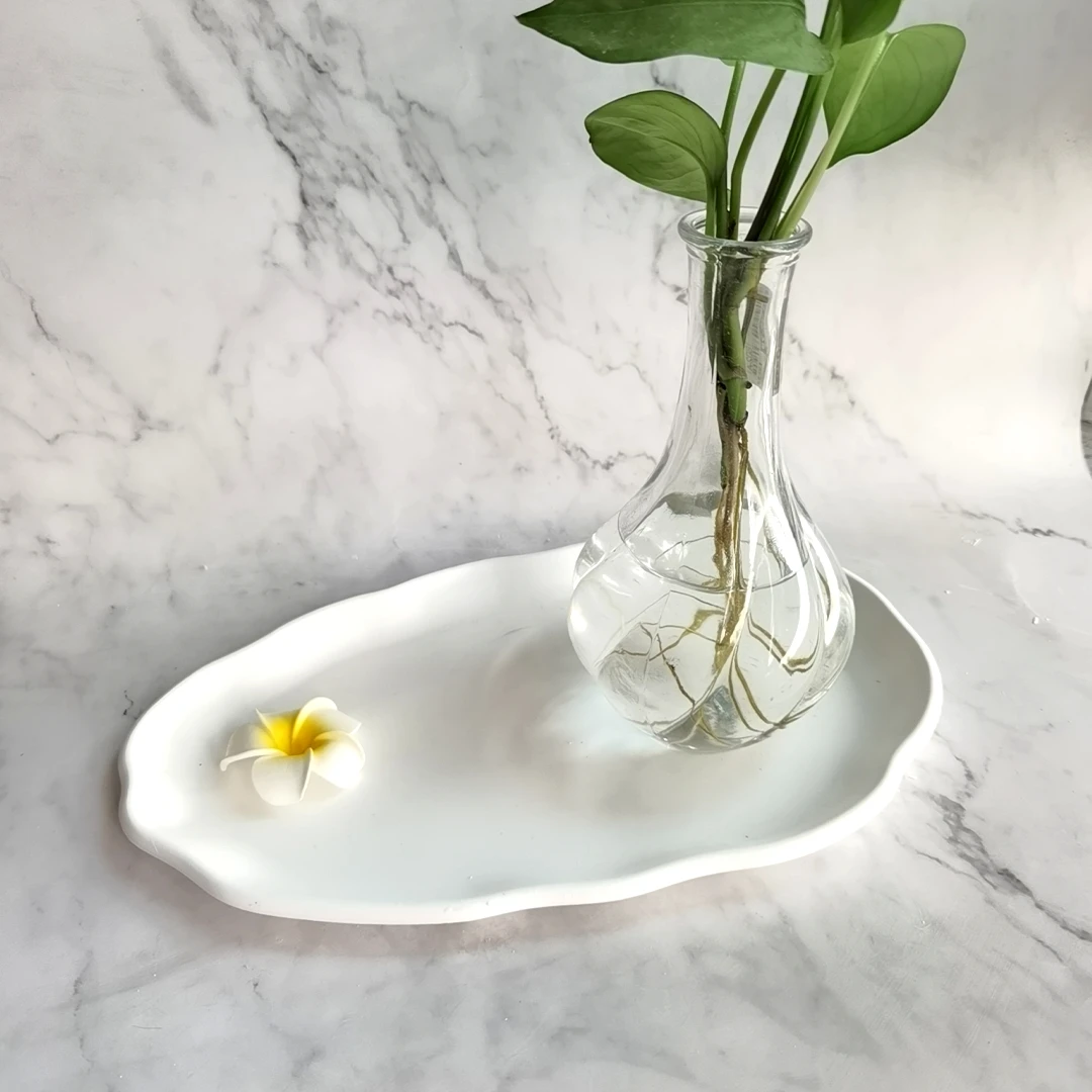 DIY Moule sous-verre moule ovale plateau de rangement