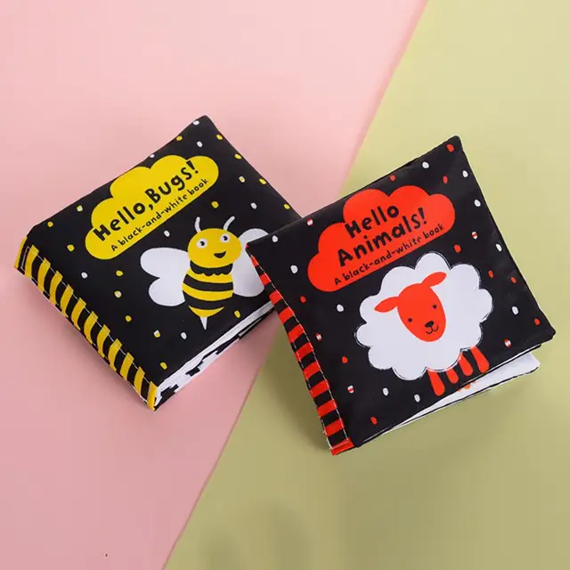 Baby Soft Cloth Book for Newborns 0-36 Months 3D Cloth Books Hand Puppet Educational Toy for Kids Gift 5