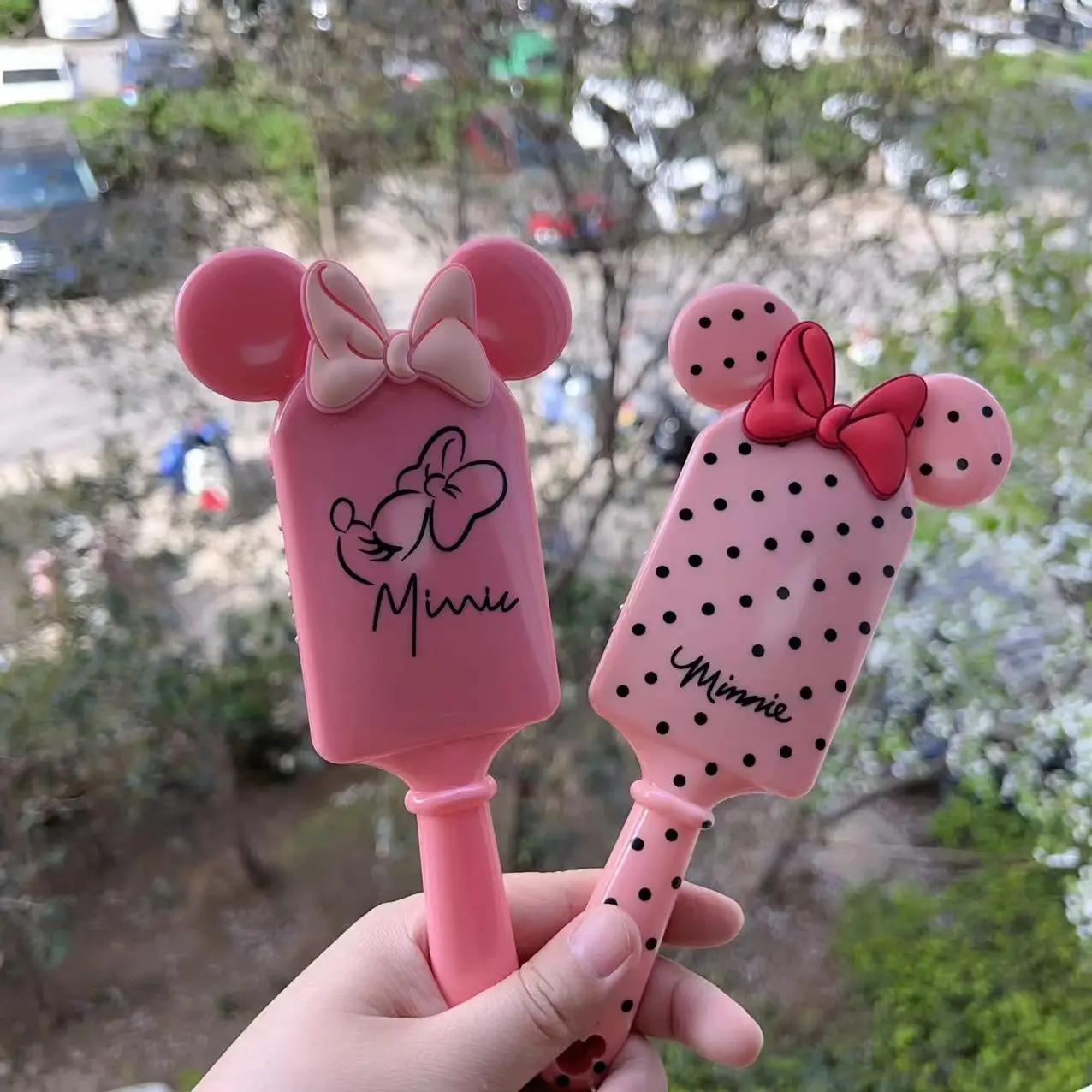 Anime Disney Minnie Mickey Mouse Pooh Stitch Combs Cartoon Air Cushion Massage Combs For Girls Children Girls Comb Hair Brus