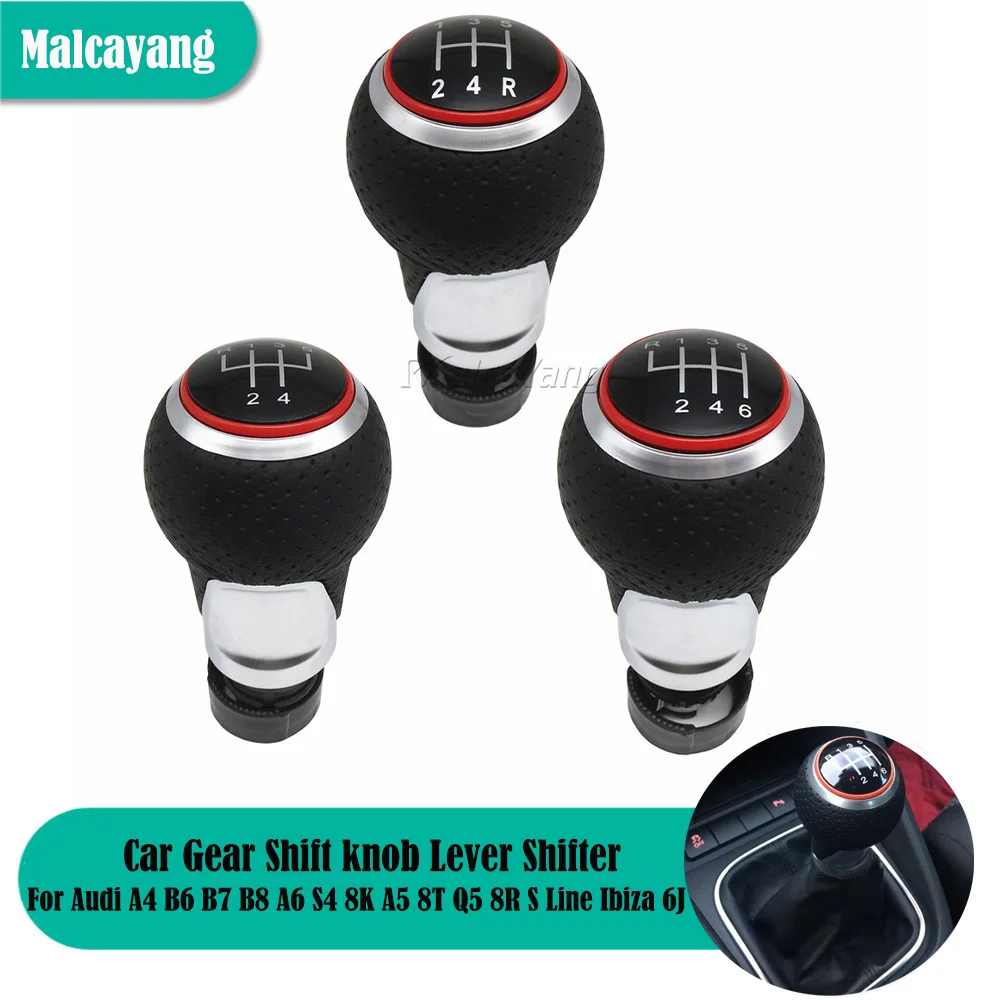 Per Audi A4 B6 B7 B8 A6 S4 8K A5 8T Q5 8R S Line Ibiza 6J Seat Leon Mk1 Passat Pomello Del Cambio Leva Shifterr Accessori Per Auto