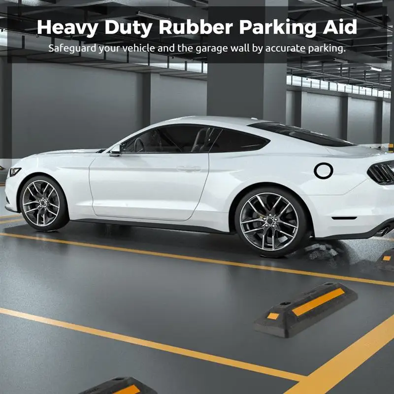 Parking Aids Parking Stoppers Garage Floor Stopper Vehicle Gadget for Protecting Car Garage Wall Driveway Stopper 2Pcs