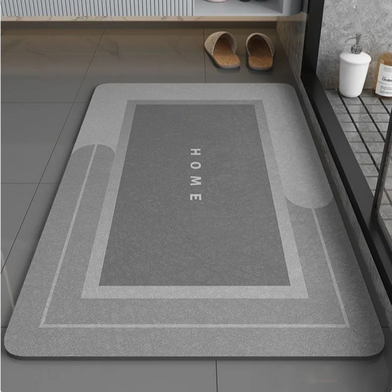 Floor mat 1pc 40*60cm Super Absorbent Floor Mat For Bathroom Non Slip Fast Drying Soft Carpet Shower Tub Outdoor Doormat