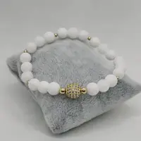 Бусины циркония LJRIVER 3 штуки