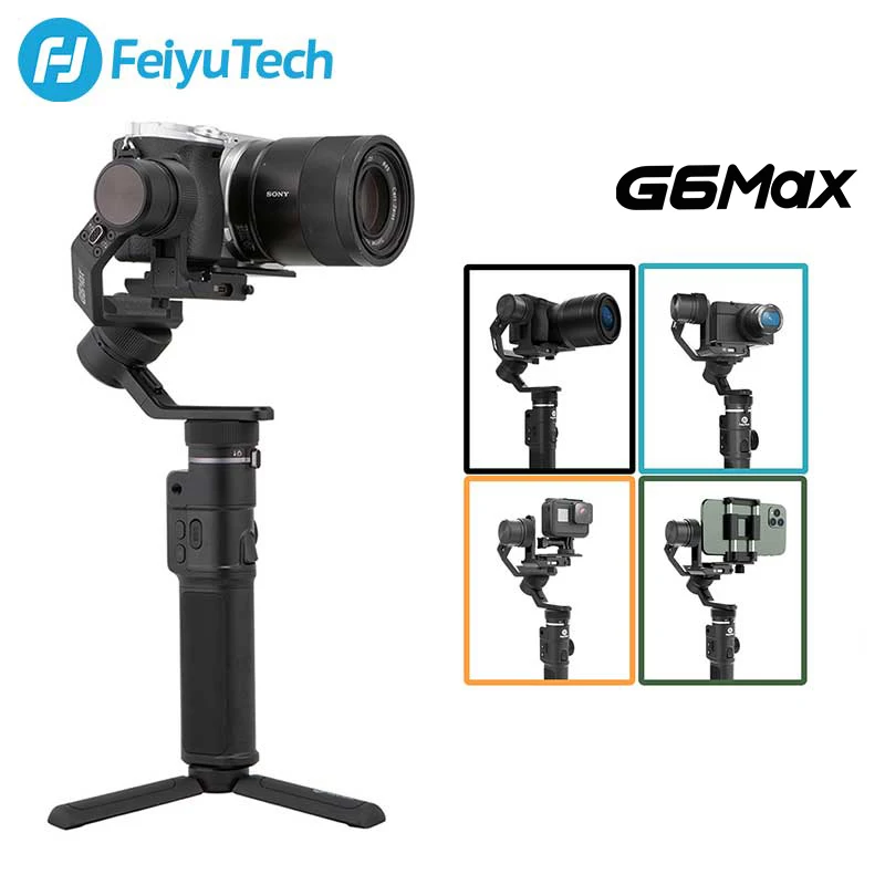  FeiyuTech официальный Feiyu G6 Max 3-осевой ручной карданный стабилизатор для GoPro 8 7 беззеркальная камера смартфон