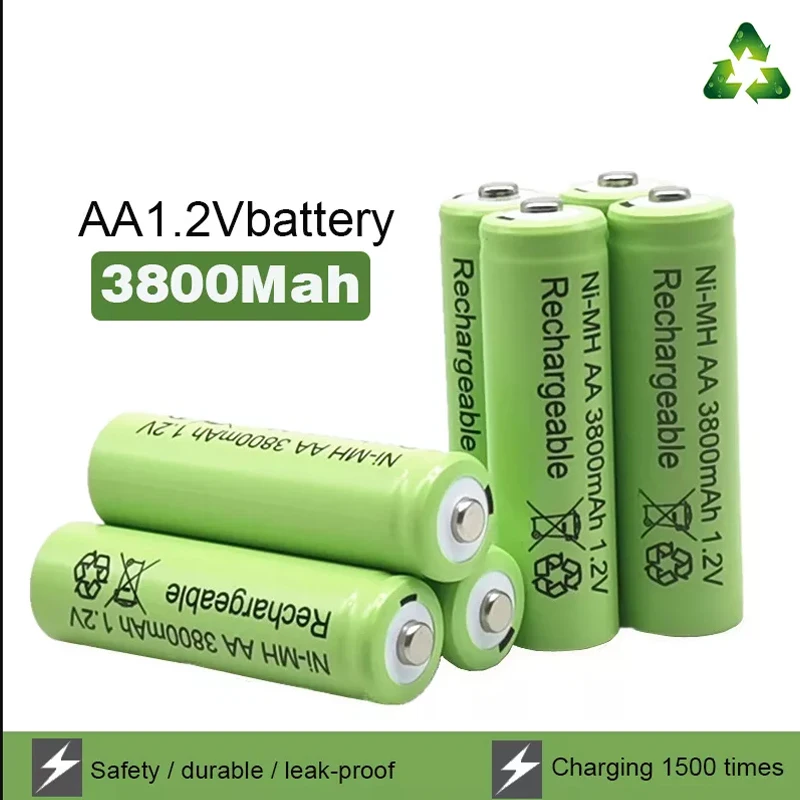 New 3800mah Aa 1.2v Battery Nimh Rechargeable Battery For Toy Remote