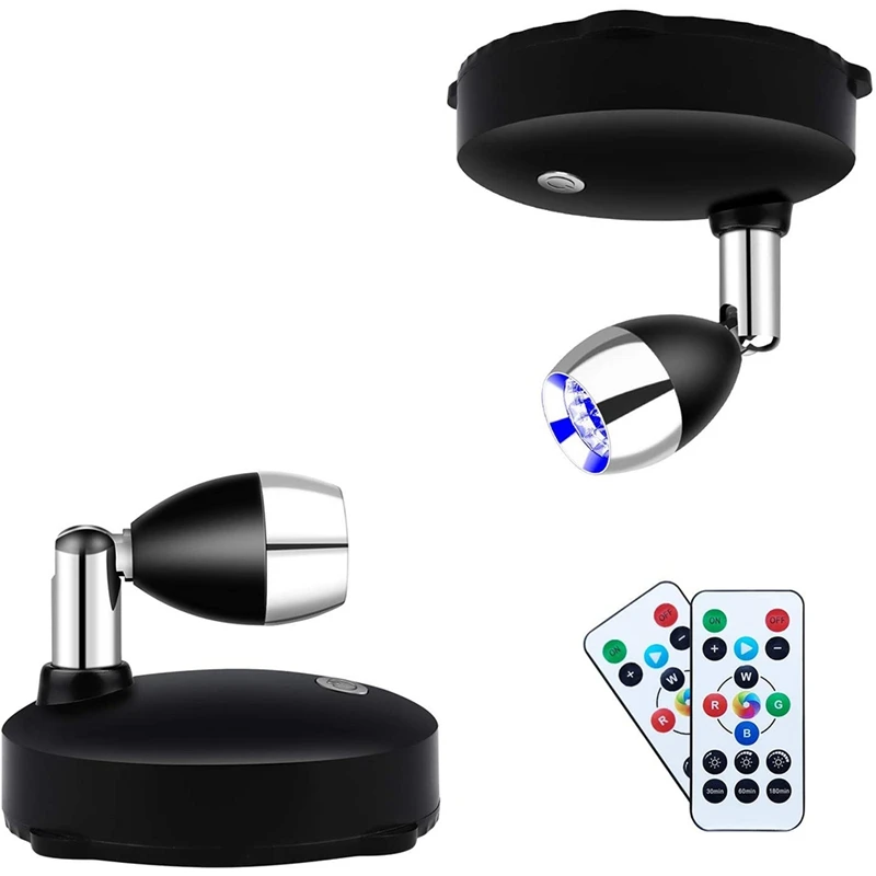Wireless Spotlight Battery Operated Accent Lights,dimmable Led