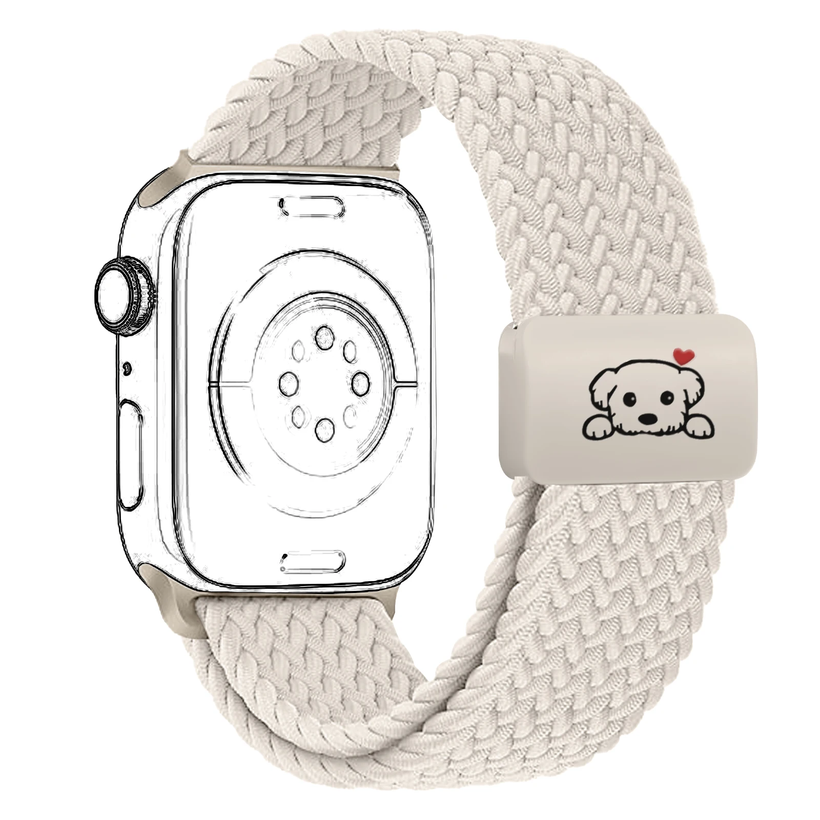 Braided Nylon Magnetic Bracelet Strap
