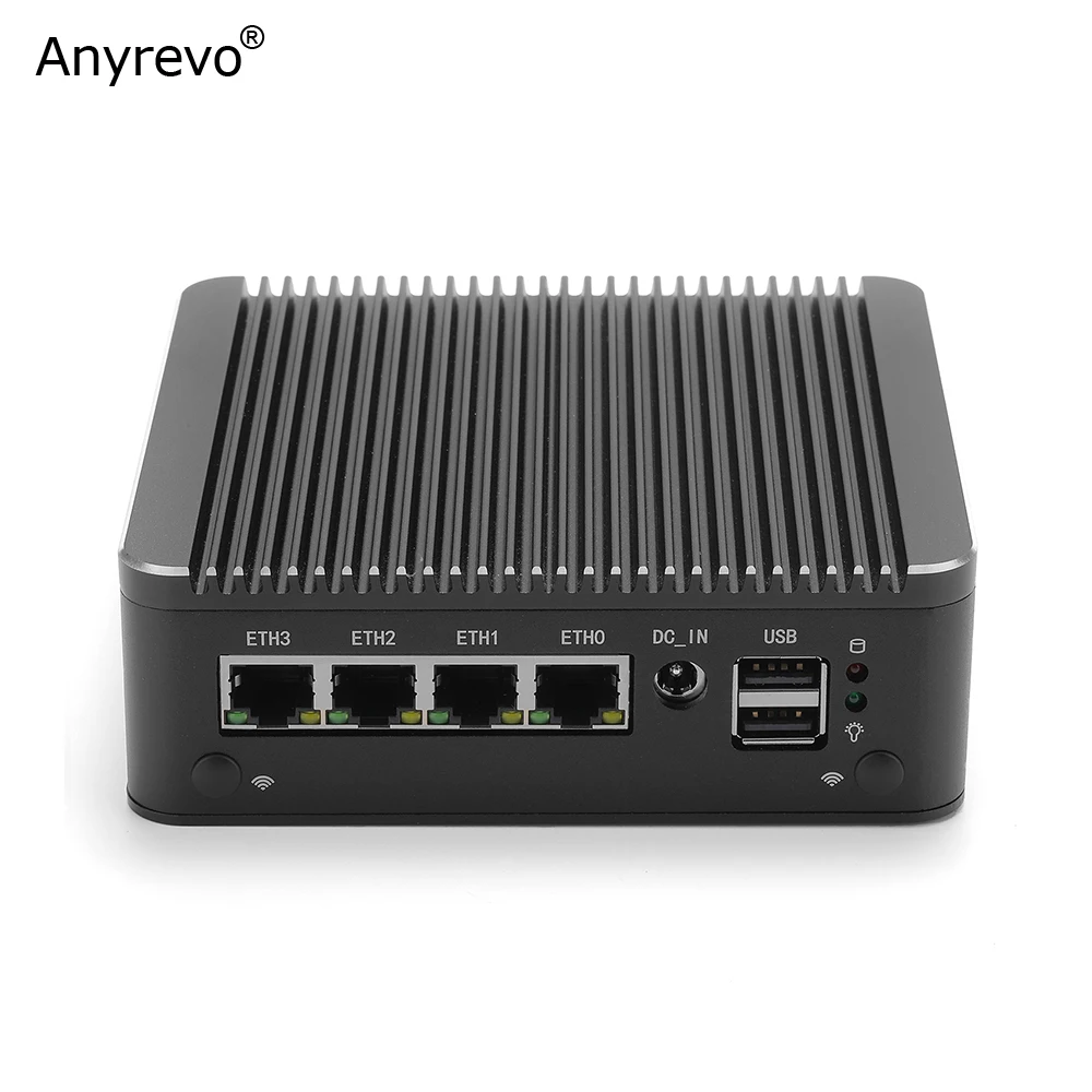 High-Performance Fanless Mini PC with 11th Gen Intel Processors, 4x I225V LAN, DDR4, NVMe, and OPNsense/PfSense Compatibility Description Image.This Product Can Be Found With The Tag Names Barebone Mini PC, Computer Office, Router