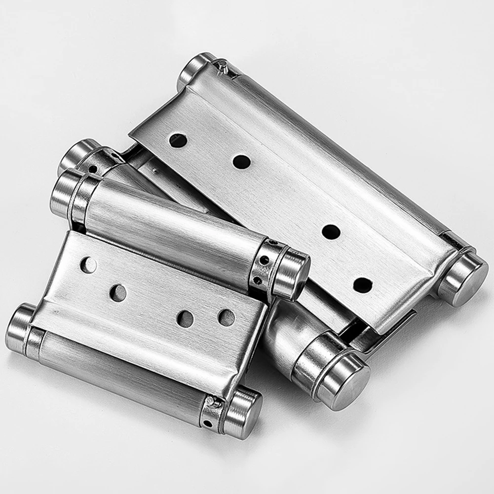 Aço inoxidável Dobradiça Dupla Mola Automática, 2-Way