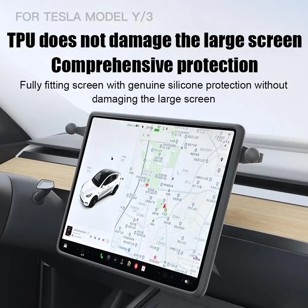

New Car Central Control Screen Phone Holder for Tesla Model 3 Model Y 2020 2021 2022 2023 Mobile Phone Bracket Storage Box Q3E3
