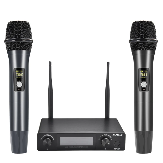 TONOR Wireless Radio Microphone UHF Professional Dynamic Wireless Dual  Microphone, Hand Microphone System, Home KTV Set for Karaoke Party DJ  Church Wedding Meeting Teaching 60m : : Musical Instruments