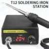 Digital T12 Soldering Iron Station Kit Temperature Controller Solder Welding Tool  200-450℃ 75W MAX 1