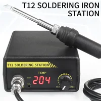 Digital T12 Soldering Iron Station Kit Temperature Controller Solder Welding Tool  200-450℃ 75W MAX 1