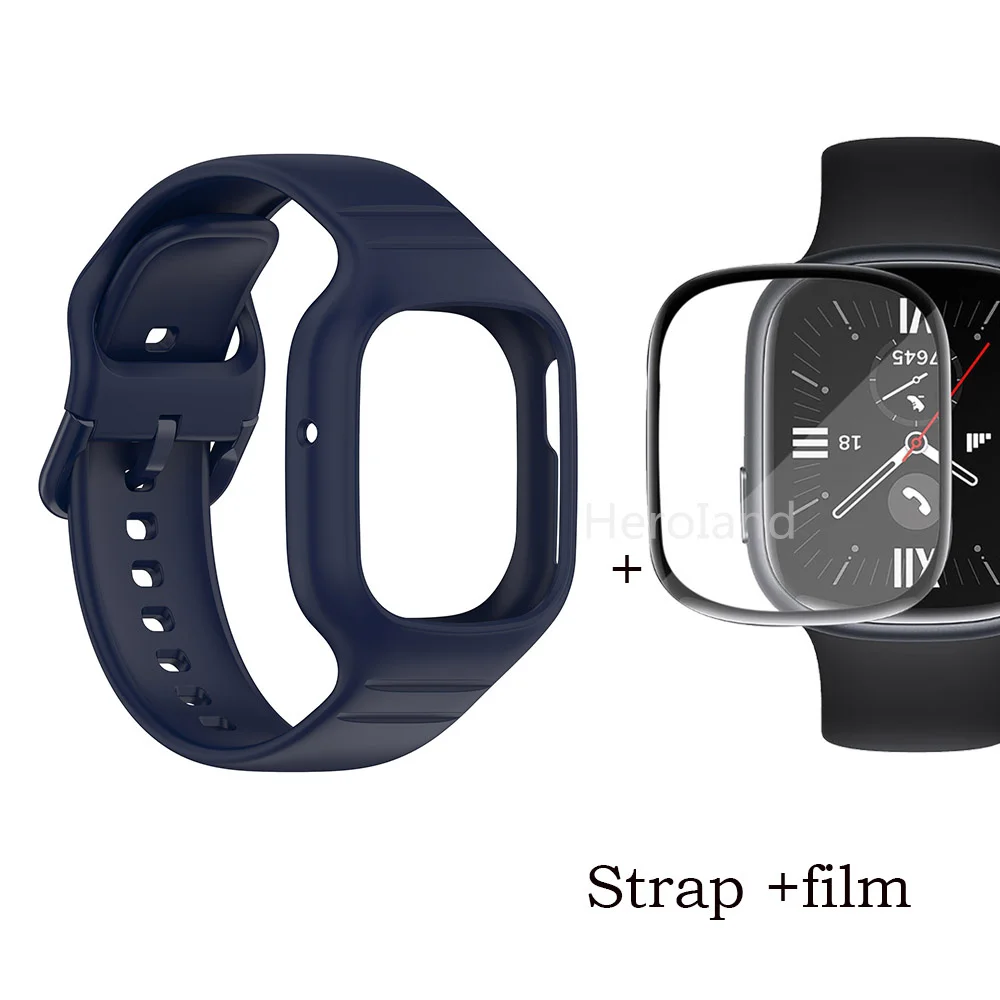 Sport Silicone Smartwatch Wristband - Premium Strap and Bracelet Accessories, 2-in-1 Design