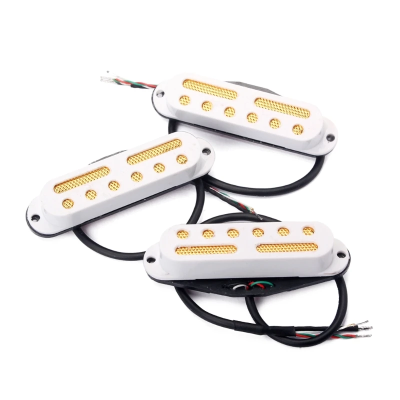 

Mini Humbucker Neck Pickups Dual Coils 4 Wires 3 Pieces Guitar Parts Hot Rail