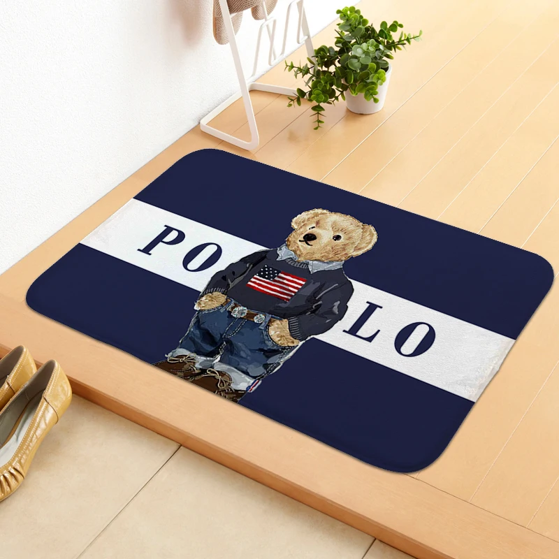 

Bathroom Carpet for Children's Room P-POLO Custom Rug Aesthetic Veranda Floor Mat House Entrance Mat Rugs Baths Home Decorations