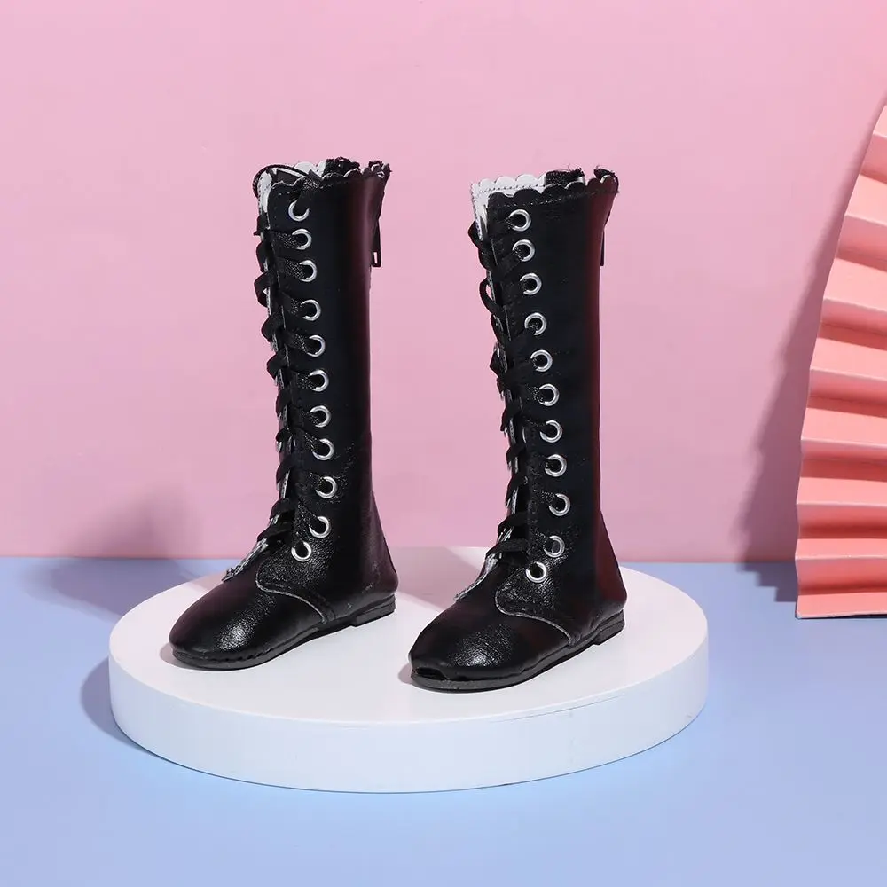 New 11 Styles 7.8CM Doll DIY Wearing PU Leather 60cm Doll Boots Fabric Shoes Play House Accessories Differents Color