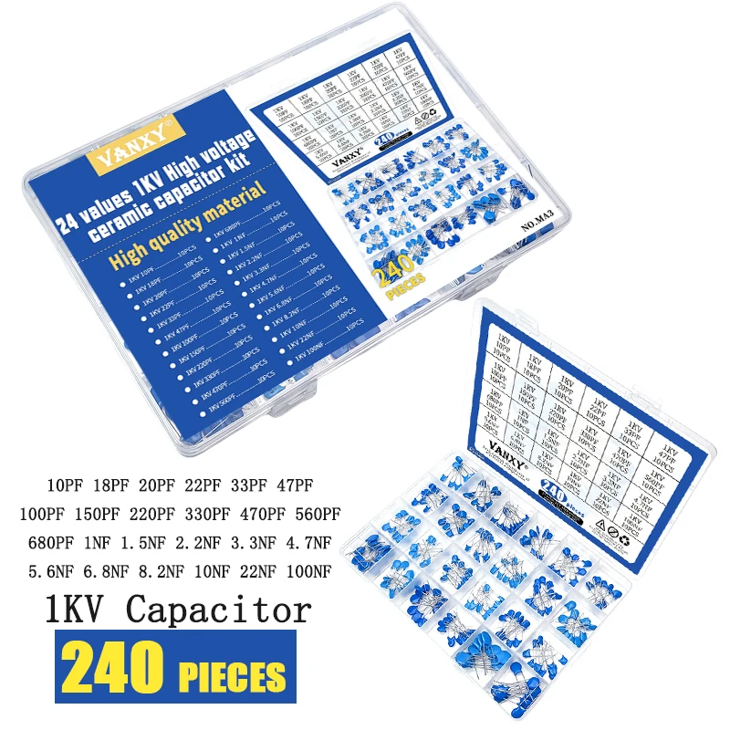20pcs High voltage Ceramic Capacitor 1KV 33PF 82PF 100PF 220PF 470PF 560PF 1NF 2.2NF 4.7NF 10NF 22NF 100NF 471 10PF 223 471 103