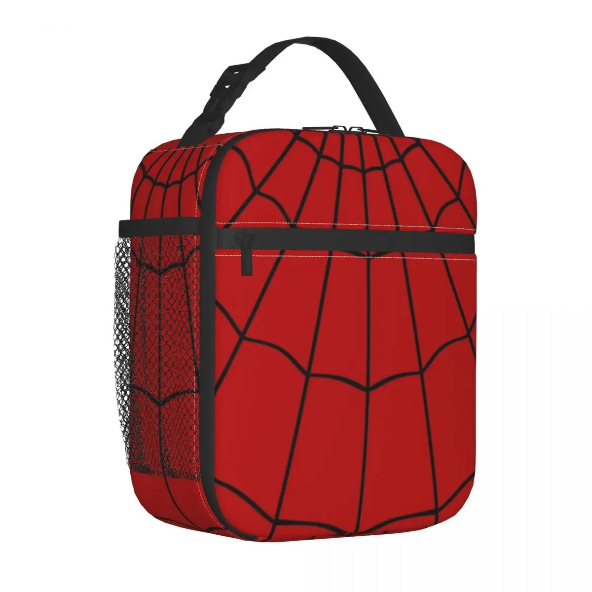 

Spider Web-красная изолированная сумка для завтрака в современном стиле со стандартным школьным дизайном