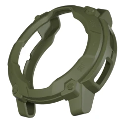 Durable Soft Silicone TPU Protective Cover for Garmin Instinct 3 Solar Watch Accessories (Pine needle green)