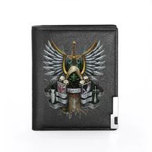 

Game Theme Mortis Devar Never Forget Forive Printing Leather Wallet Men Women Billfold Slim Credit Card/ID Holders Short Purses