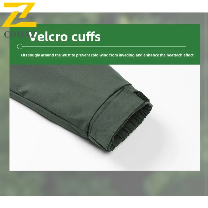 COMXZ Men Skiing Jacket High End Casual Hooded Snow Cold Resistant Warmth Parka Streetwear Comfort Lightweight Winter Outerwear