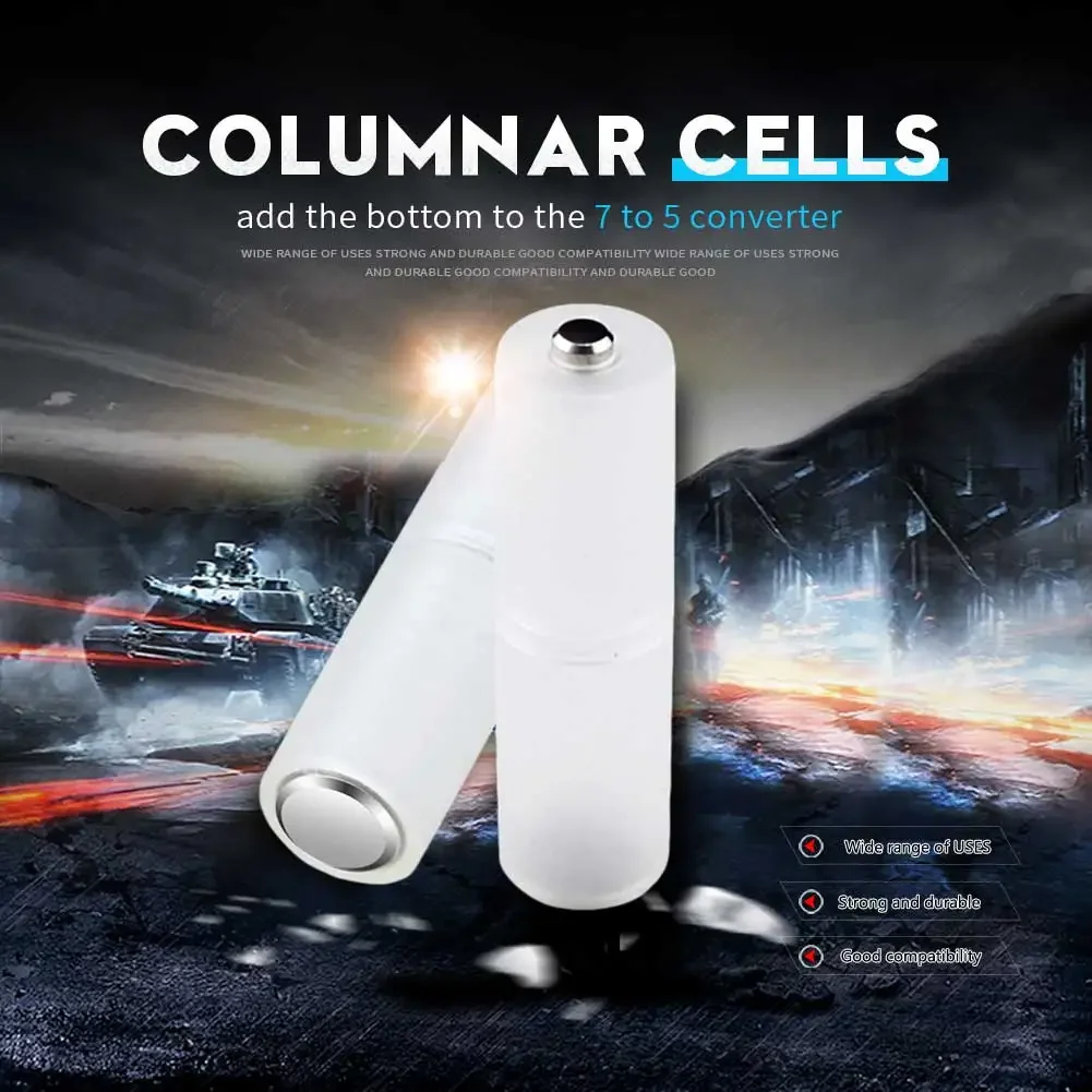 Battery box 4Pcs AAA to AA size cell battery box converter batteries holder plastic case adapter switcher for AAA to AA battery