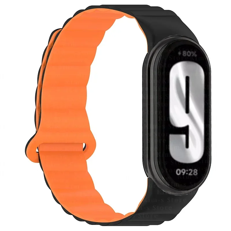 Silicone Magnetic Strap For Xiaomi Mi Band 9 Sport Wristband For Xiaomi Watch Miband 8 Accessories Watchcase Bracelet