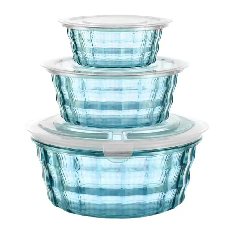 

Food Storage Containers with Lids Sets Sealed Jar Food Storage Box 3 Pcs Produce Containers Glass Jars With Lids And Spoons