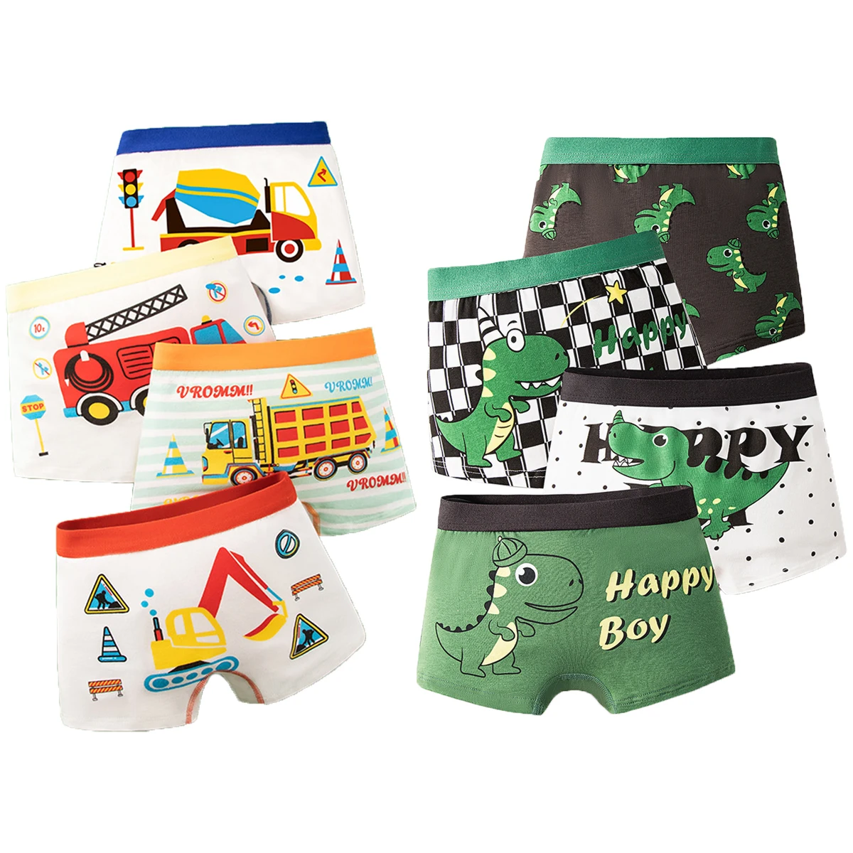 2 Pcs Children's Underwear Boy Boxers For Kids