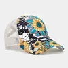 2023 Summer Polyester Print Casquette Baseball Cap Adjustable Breathable Mesh Outdoor Snapback Hats for Men and Women 191 5