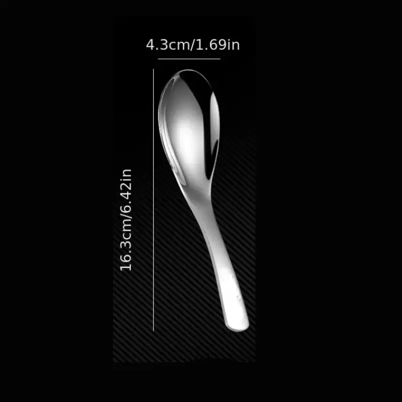 5pcs 304 Stainless Steel Spoons Dinner Spoon Spoons Thickened Coffee Spoon Dessert Kitchen Tableware Set stainless steel spoon cutlery set